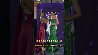 Gabbi Carballo Wins Miss Eco Top Model | Miss Eco International 2026