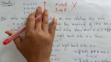 Epsilon Production | Elimination | CFG | TOC | Lec-67 | Bhanu Priya