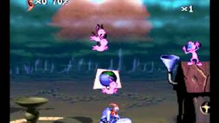 Earthworm Jim 2 (SNES) Playthrough - Puppy Love Part 3