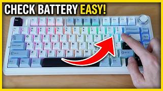 How To Check Battery On AULA F75 Keyboard