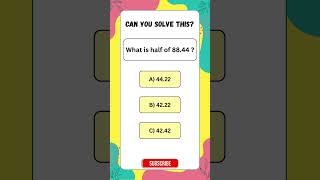 Quick Math Challenge?#shorts #maths #quiz #iq #mathstricks #mathshorts #trending