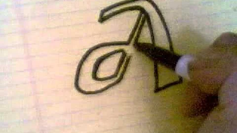 HOW TO DRAW 3D MATURA LETTERS (A)