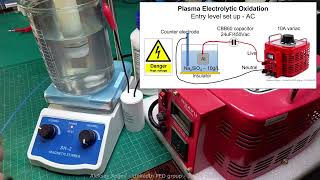 Entry level power supply for demonstration of AC Plasma Electrolytic Oxidation
