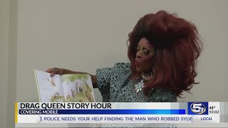 Loud, tense protest outside Drag Queen Story Hour