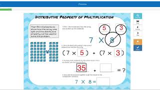 Boom Card Distributive Property of Multiplication Demo Product