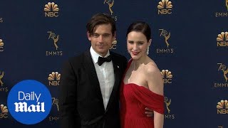 Radiant in red! Rachel Brosnahan stuns at 2018 Emmys red carpet
