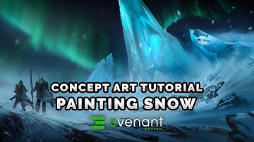 Painting Snow Tutorial - Digital Painting Basics - Concept Art