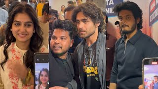 Roshan, Anaswara Rajan & Akash Puri Watching Champion Movie