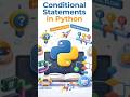 Conditional and Decision Making Statement in Python #learnpython #python #coding #pythonforbeginners