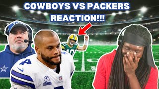 Reacting to the nfl playoffs!!!! Cowboys vs packers!! 🏈🏈