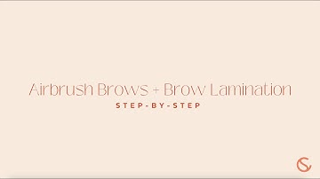 Step-By-Step Airbrush Brows Application | Liquid Dye with Keratin