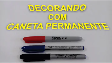 Como funciona a caneta permanente?