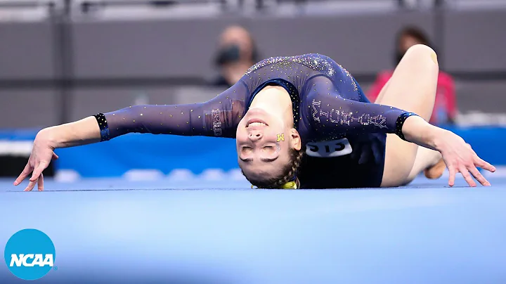 Natalie Wojcik - Floor at 2021 NCAA gymnastics cha...