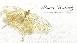 女性の顔と蝶のアートプリント レジンアート プラ板なし！モールドなし！】 「Swallowtail Butterfly on Your