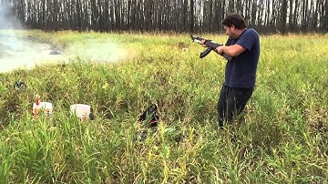 Shockwave target explosion in a pumpkin