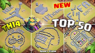 Top 50 Brand New Th14 Funny & Troll Base Link Th14 Funn Base Copy Layout 14本娱乐阵 Clash Of Clans