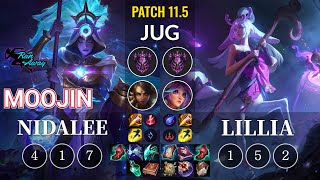 RNW Moojin Nidalee vs Lillia Jungle - KR Patch 11.5