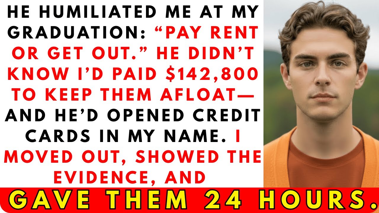 На моей выпускной церемонии отец крикнул: «Плати за аренду или убирайся!» Я ушла, разоблачила его...