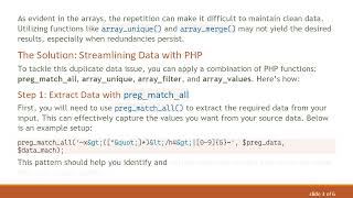 How to Eliminate Duplicate Data in Multiple Arrays Efficiently