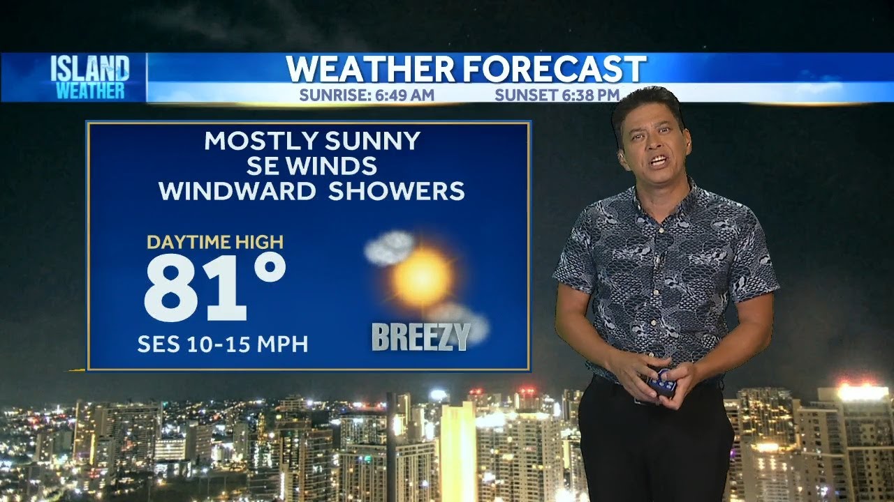 Thursday Weather | Breezy winds with spotty afternoon showers - YouTube