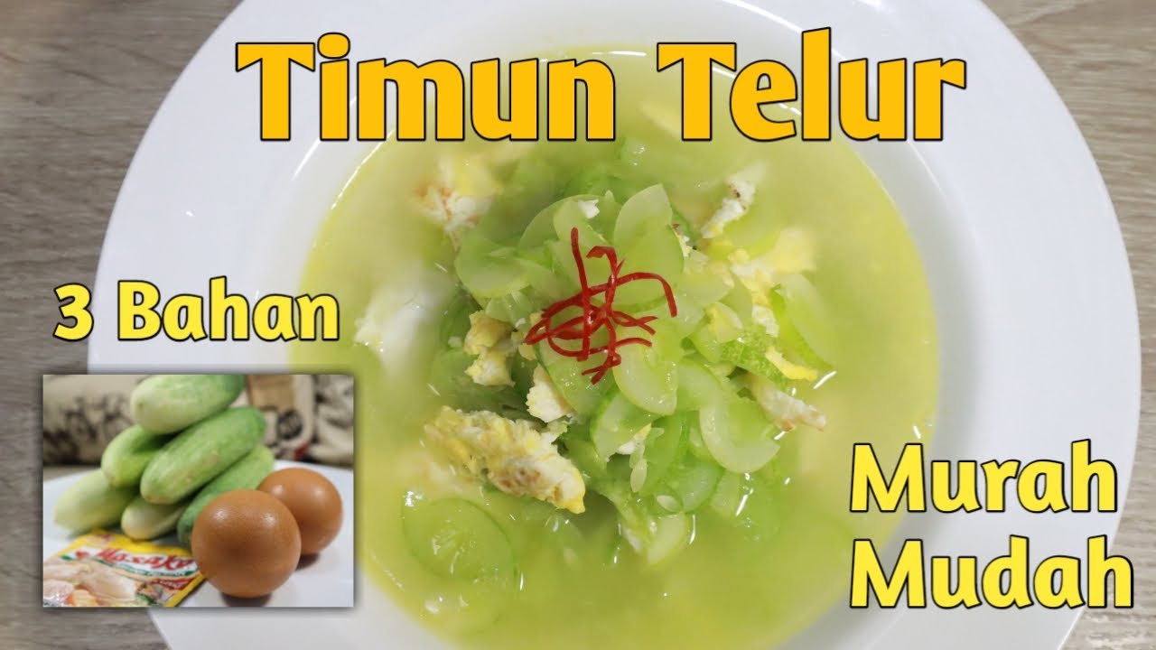 Tumis Timun telur Menu Murah Tanggal Tua Kenyang 