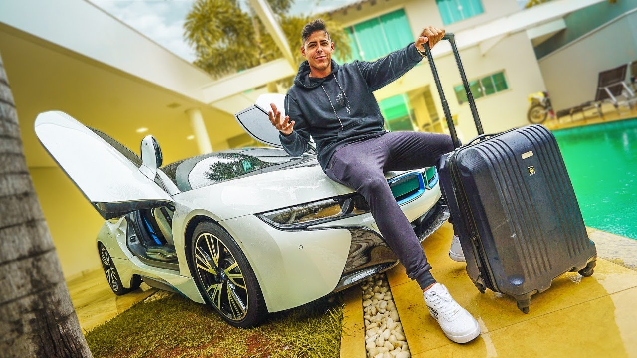 FUI PARA CASA DO LAGO COM MINHA NOVA BMW I8