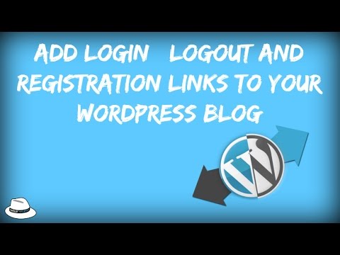 Add Login | Logout And Registration Links To Your WordPress Blog
