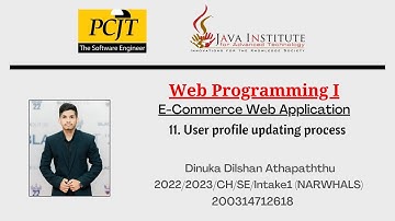 E-Commerce web application | Program user profile updating process