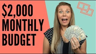 BUDGET FOR A $2,000 MONTHLY INCOME