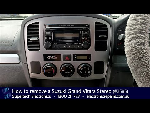 Suzuki Grand Vitara 스테레오를 제거하는 방법(#2585)