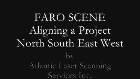 FARO SCENE 3D Project Alignment Alignment