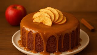“5 Spoon Apple Cinnamon Cake with Caramel – Irresistible \& Quick!” 🍎✨