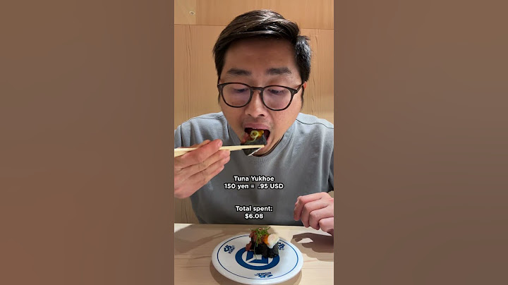 $10 at a conveyor belt sushi restaurant
