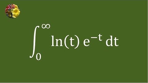 Solving the improper integral using Laplace transformation and Euler-Mashcheroni constant