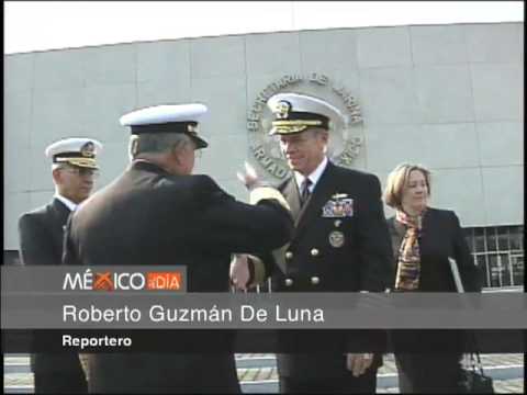 Secretario de Marina recibe al Almirante Michel Mu...