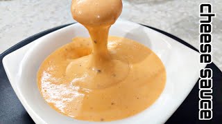 Easy Homemade Cheese Sauce Recipe| 5 Minute Nacho Cheese Sauce| Creamy Cheese Sauce Wth Slice Cheese