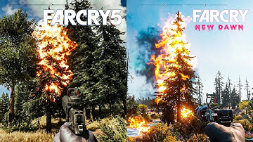 Far Cry 5 vs Far Cry New Dawn - Direct Comparison! Attention to Detail & Graphics!