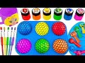 Satisfying Video l DIY How To Make Real Unpacking 6 Slime Fruts Lollipops Stras Blue SPRUNKI ASMR
