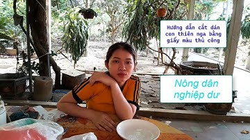 Nông dân nghiệp dư | Hướng dẫn cắt dán con thiên nga bằng giấy màu