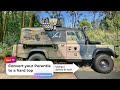 Converting a Perentie to a hard top using a Series III roof.