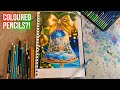 How I Draw Hyperrealistic Christmas Art With Coloured Pencils | Timelapse