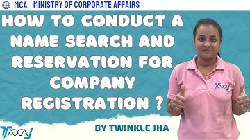 Company Name Reservation Process on MCA V3 Portal | How To Check Name Availability for Incorporation