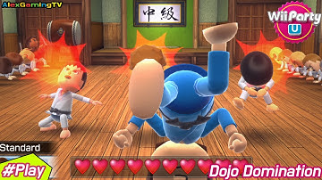 Wii Party U - Dojo Domination  ( Standard Mode, Eng Sub ) Player Bob