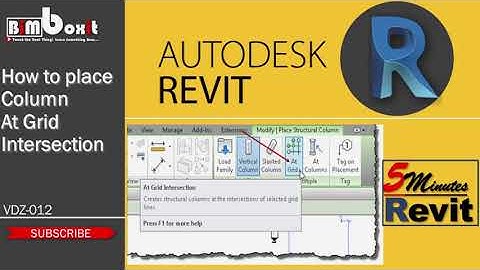 How to place the Column at Grid Intersection
