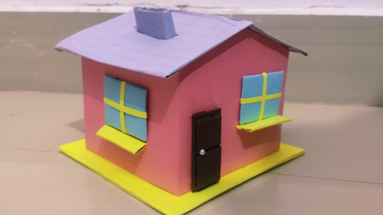 How To Make Easy Paper House For Kids Nursery Craft Ideas Paper #Craft#