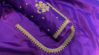 Aari embroidery work blouse design