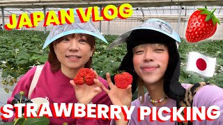 We Went to a Strawberry Picking Farm in Japan! | worldofmama