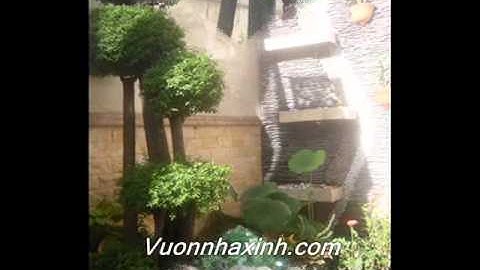 Thiết kế và thi công sân vườn tiểu cảnh, thác nước, hòn non bộ