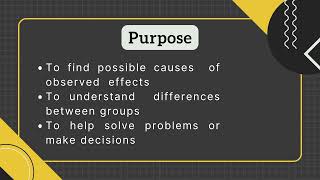 CAUSAL-COMPARATIVE | RESEARCH II