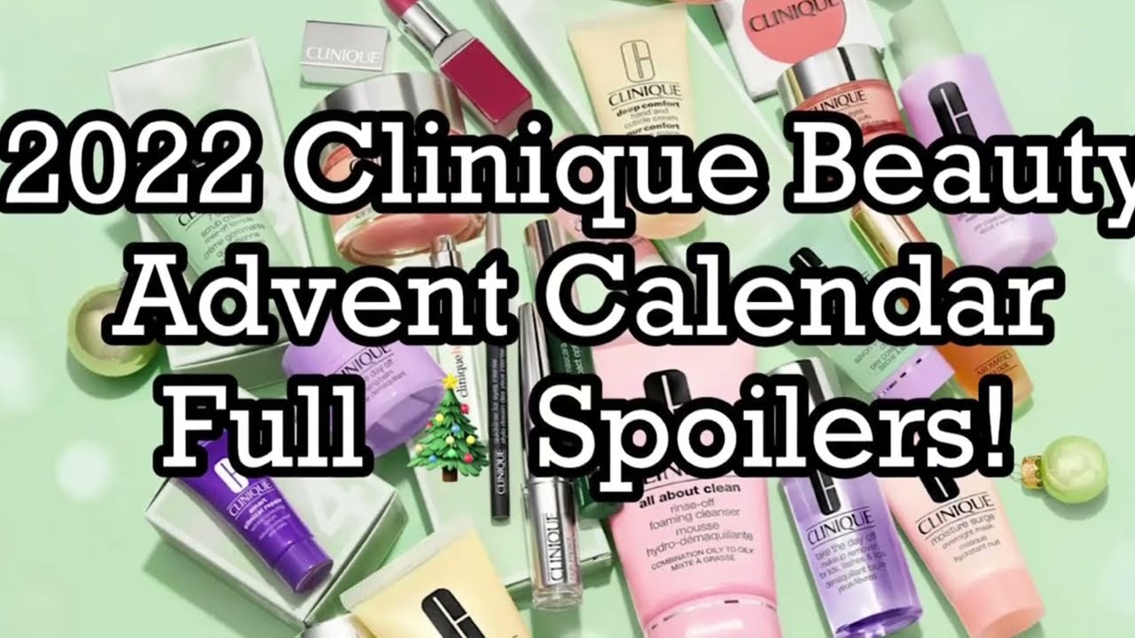 2022 Clinique Beauty Advent Calendar: 24 Clinique Favorites + Full
